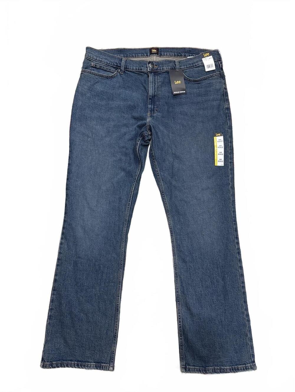 Lee Thunder Bootcut Jeans 40x32 Regular Fit Blue Denim
